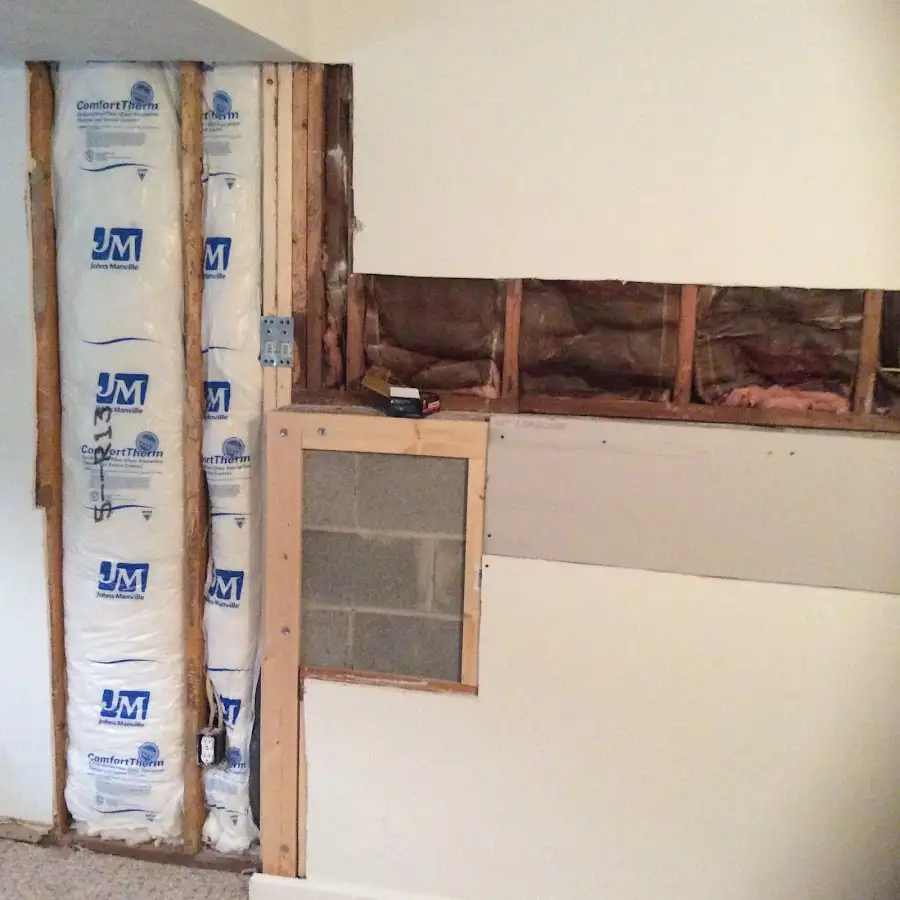 Wall insulation replacement during Odor Removal & Deodorization in Marlton